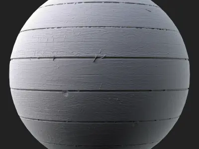 3D Scanned Seamless Wooden Planks Painted Texture