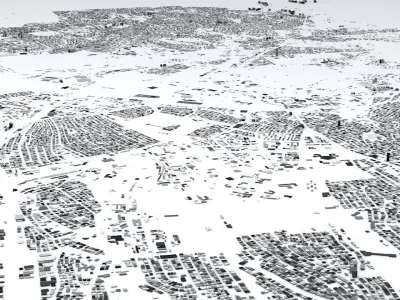 Ankara Streets and Buildings 3D model