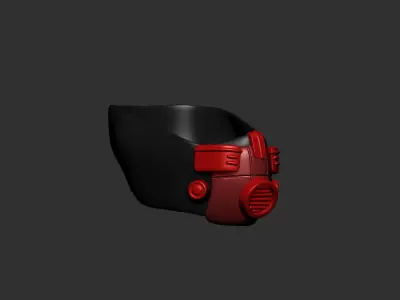 helmet high poly sculpt 3d printable  3D model 75