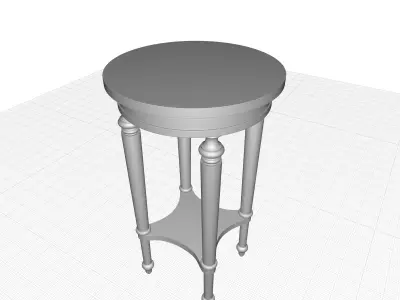 Kahler End Side Tall HighTable 3D model