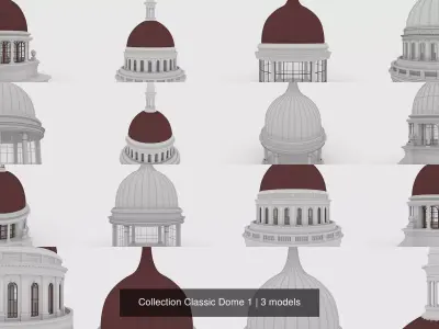 Collection Classic Dome 1 3D Model Pack