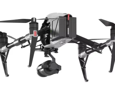 DJI Inspire 2 drone v1 3D model