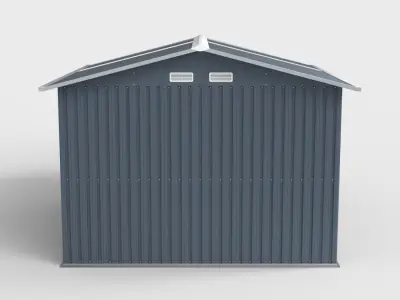 OUTDOOR STORAGE SHED Low-poly 3D model