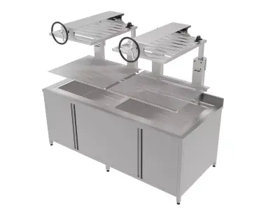 Cheese salt removal machine for kunafa 3D model