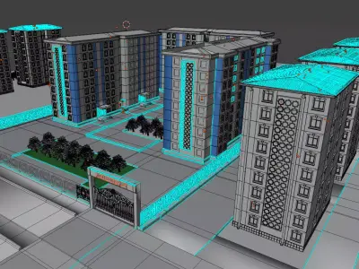 house Low-poly 3D model 44