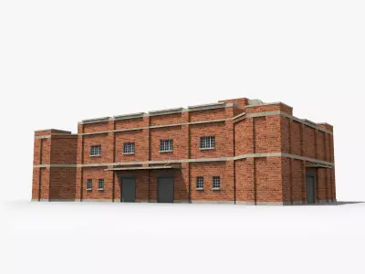 Factory xx4 Low-poly 3D model