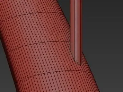 Pendant lamp black 3D model
