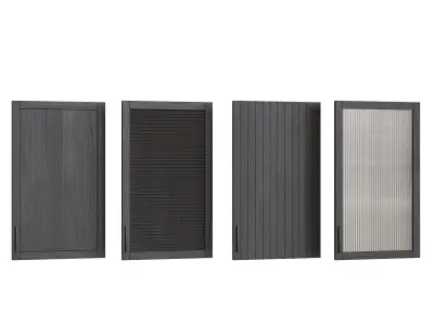 Cabinet door set 02 3D model