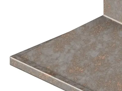 Rusty Kitchen Chimney 3D model