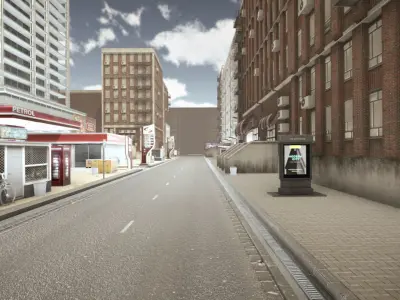 Modern City 2 Update Low-poly 3D model