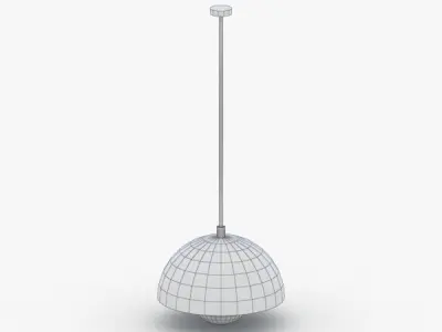 1503 - Hanging Lamp Low-poly 3D model