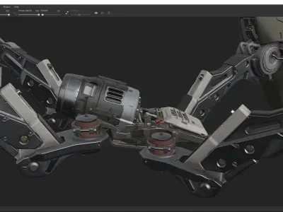 scifi-model527 robot 3D model