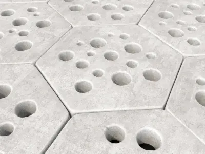 Stone Ngon hole decor n2 3D model