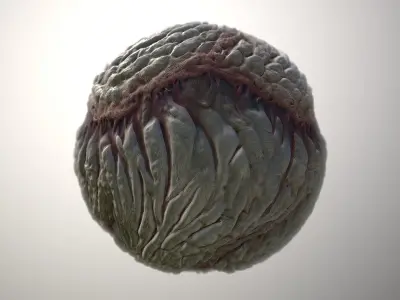 Material Skin Monster 31 Seamless PBR Texture Texture