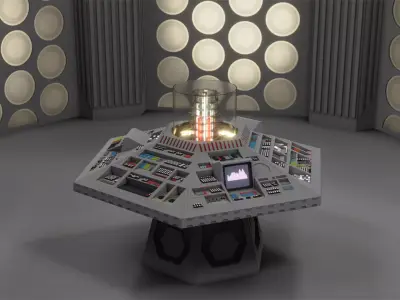 1983 TARDIS Interior 3D model