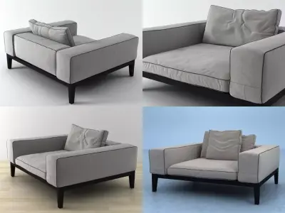 Lifewood armchair 3D model