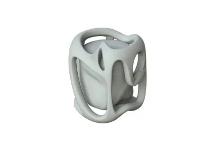 SciFi Shape Object Low Poly 117 Low-poly 3D model