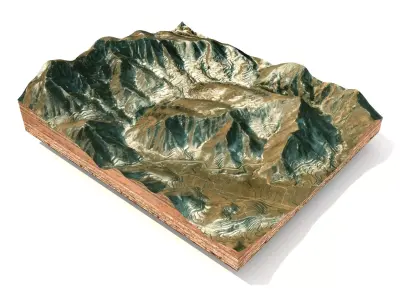 Mountain landscape 3D model