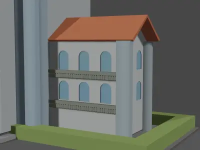 Palace church Free low-poly 3D model