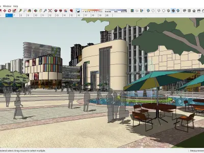 Sketchup Shopping Center E9 3D model