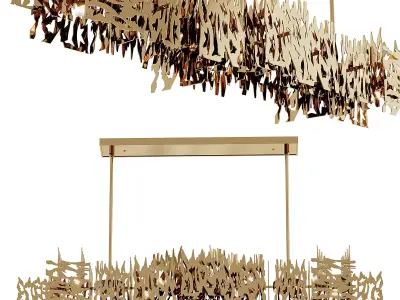 Brutus Linear Pendant Light 3D model