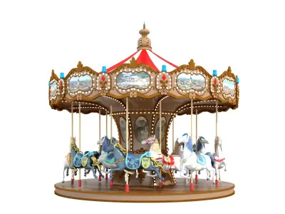 merry-go-round 3D model