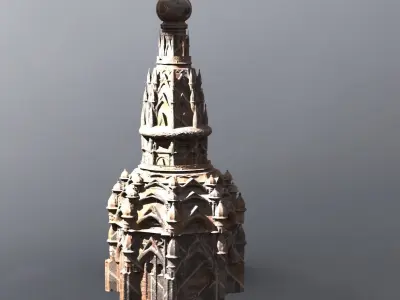 Sardis persian Tower  3D model