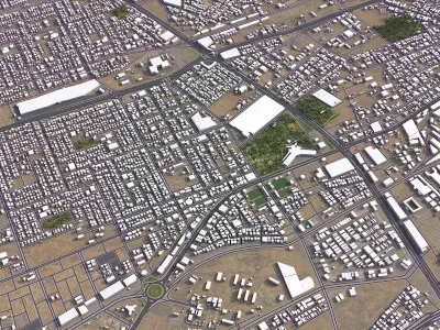 Buraydah Low-poly 3D model