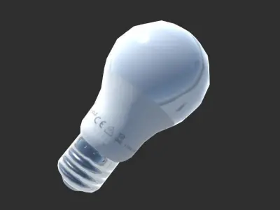 LED lightbulb  Free low-poly 3D model
