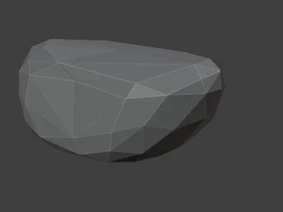 Low Poly Rock 4 polygonal Free low-poly 3D model