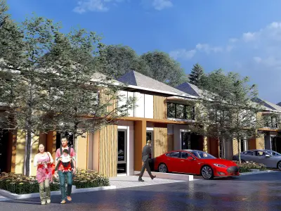 Simple House Design 6x12m One Story    SketchUp Model Only 3D model