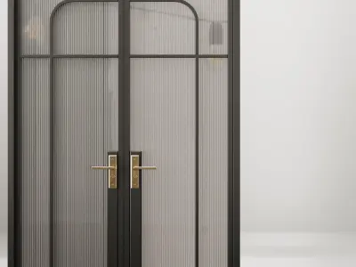 Entrance door set7 3D model