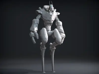 Sci-fi character Mantis 3D model