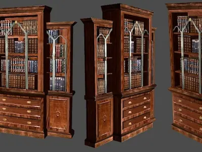 Mystic Library Modelpack Low-poly 3D model