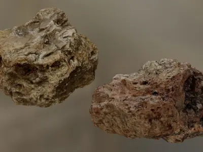 Mixed Rock Collection 002 Low-poly 3D model