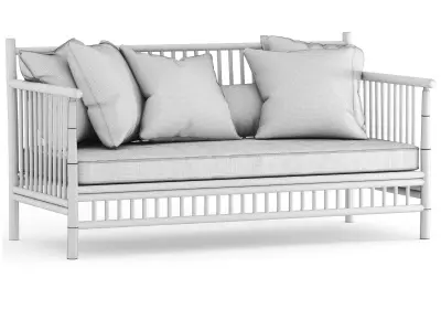 Exotan Bamboo Loungeset-garden bench-02 PRO Royalty free 3D model