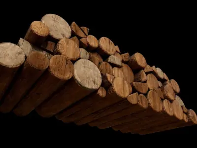 Firewood Logs 3D model