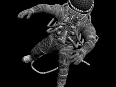 Astronaut in space 3D model