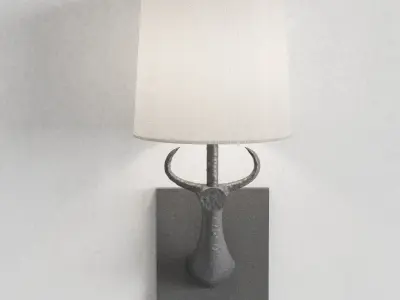 Cow wall light by Porta Romana 3D model