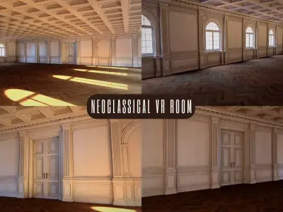 Neo Clasical VR Room Low-poly 3D model