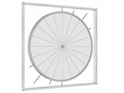Mirror in a metal frame GZ-M1065 3D model