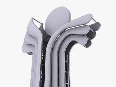 Moldova enter sign 3D model