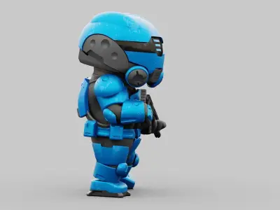 TOON  TROOPER  ELIOT RIGGED 3D model