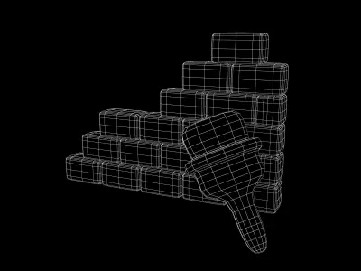 Paint Wall Icon v1 003 Low-poly 3D model