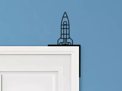 Rocket Door Corner Decor 3D print model buy