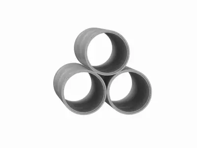 Concrete Pipes 3D model get