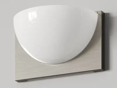 West Elm Curved Half Moon Sconce 3D model