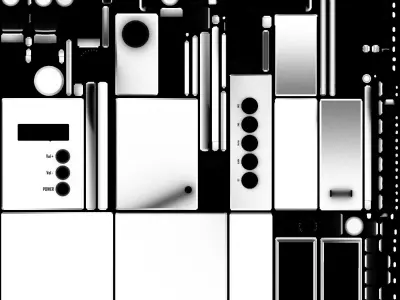 Basic small portable Radio - PBR Low-poly 3D model