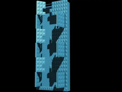 3d Mapping Wall open logo 3D model