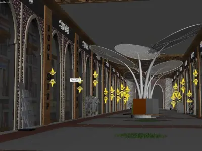 shop - Stage -  tent 3D model